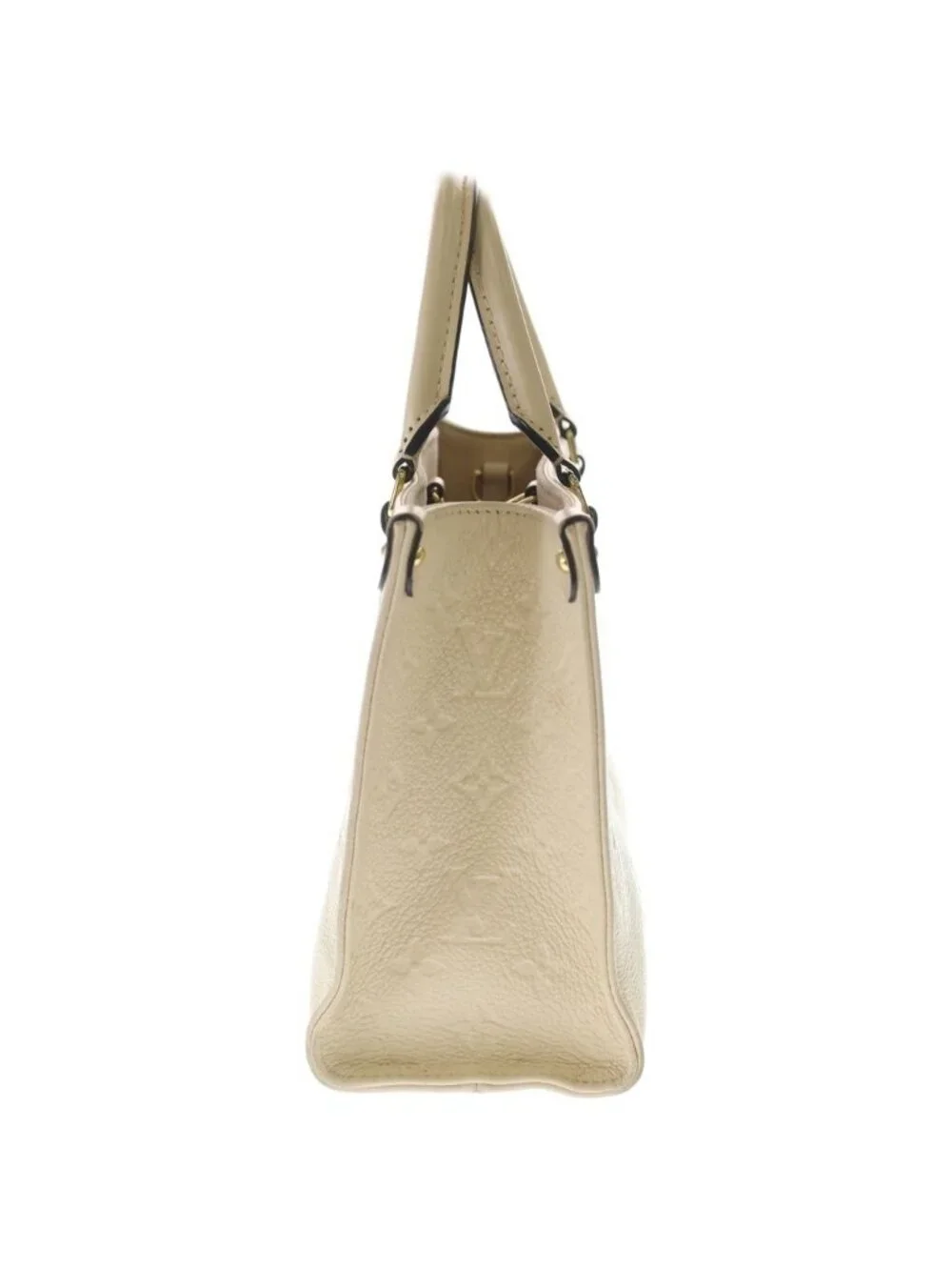Louis Vuitton Monogram Empreinte On The Go PM Cream 2-Way Shoulder Bag Ivory